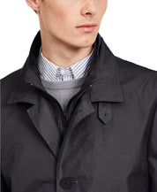 Calvin Klein Men's Munson Slim-Fit Modern Raincoat Coat 36R Black