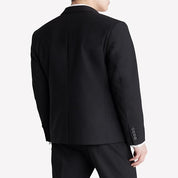 Calvin Klein Mens Slim fit Suit Jacket Blazer Medium Black Solid Wool