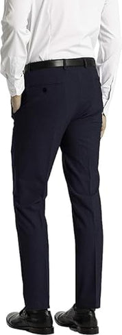 Calvin Klein Mens Skinny fit Dress Pants 28 / 30 Navy Blue Solid