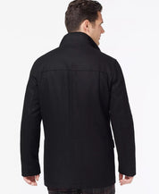 Cole Haan Men's Melton Jacket Black Size Small Wool
