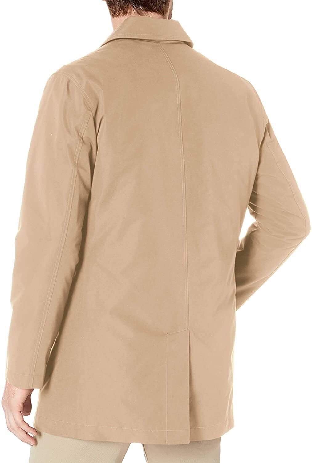 Cole Haan Men's Car Coat With Removable Liner Small Tan Beige