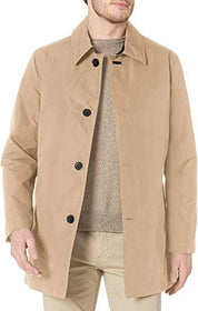 Cole Haan Men's Car Coat With Removable Liner Small Tan Beige