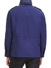 Cole Haan Men's Water-Resistant Packable Field Jacket Large Blue