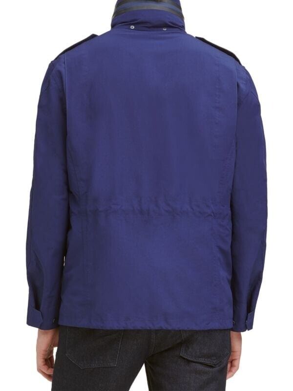 Cole Haan Men's Water-Resistant Packable Field Jacket Large Blue