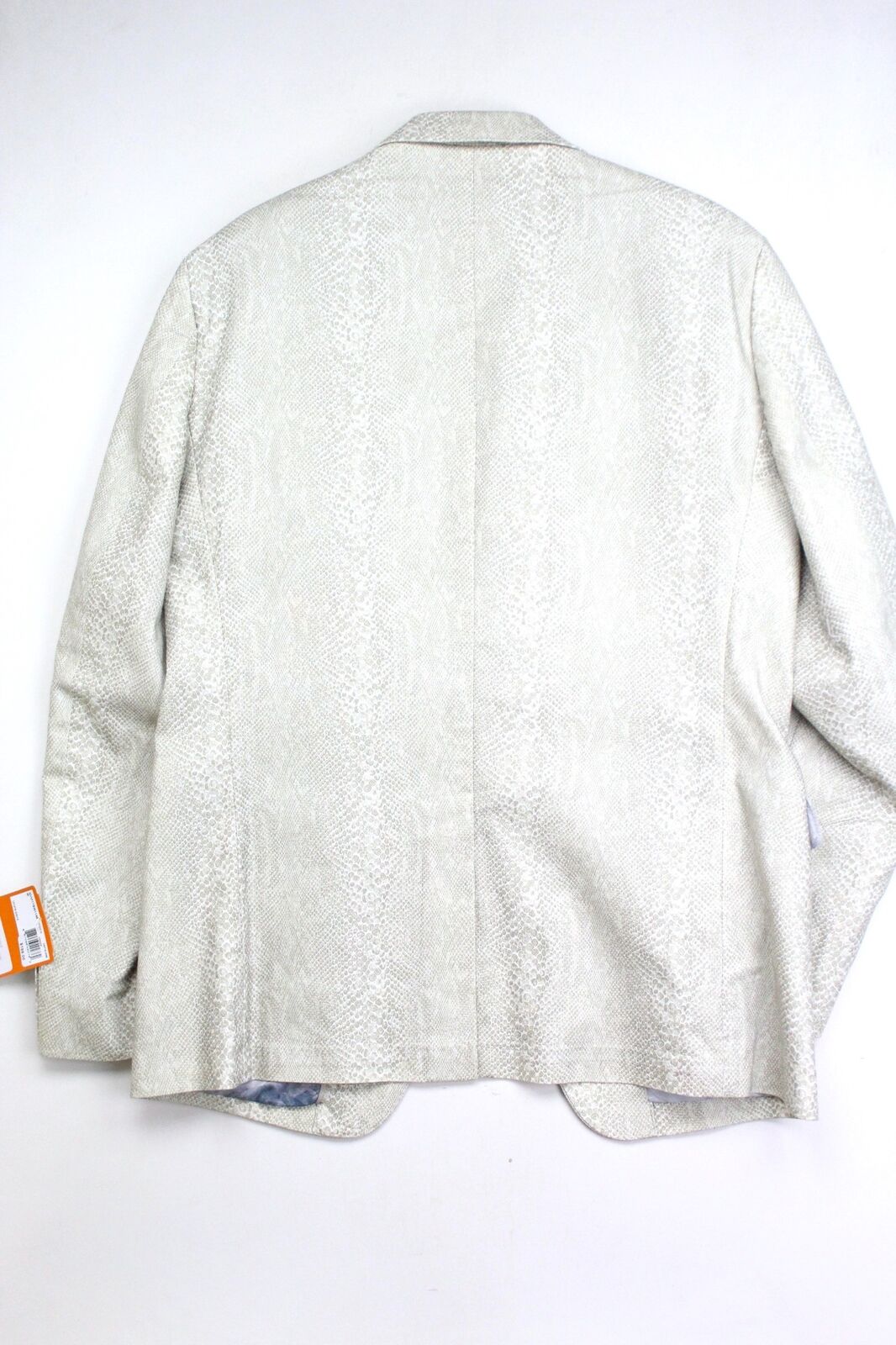 TALLIA ORANGE Mens Beige Slim Fit Sport Coat Snake Print Small