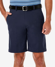 Haggar Men Regular fit Casual Shorts 40 Blue Solid