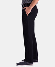 HAGGAR Men's Comfort Khaki Slim-Fit 2-Way Stretch Khaki Pants 29 x 32 Black