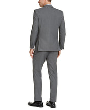 IZOD Men's Classic-Fit Suit Grey Solid 40L / 34 x 34 Flat Front Pant