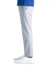 KENNETH COLE REACTION Men's Slim-Fit Check Dress Pants 32 x 32 Gray Heather