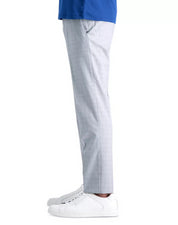 KENNETH COLE REACTION Men's Slim-Fit Check Dress Pants 36 x 29 Gray Heather
