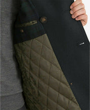 Lauren Ralph Lauren Luke Solid Wool-Blend Peacoat Coat 40L Navy Blue