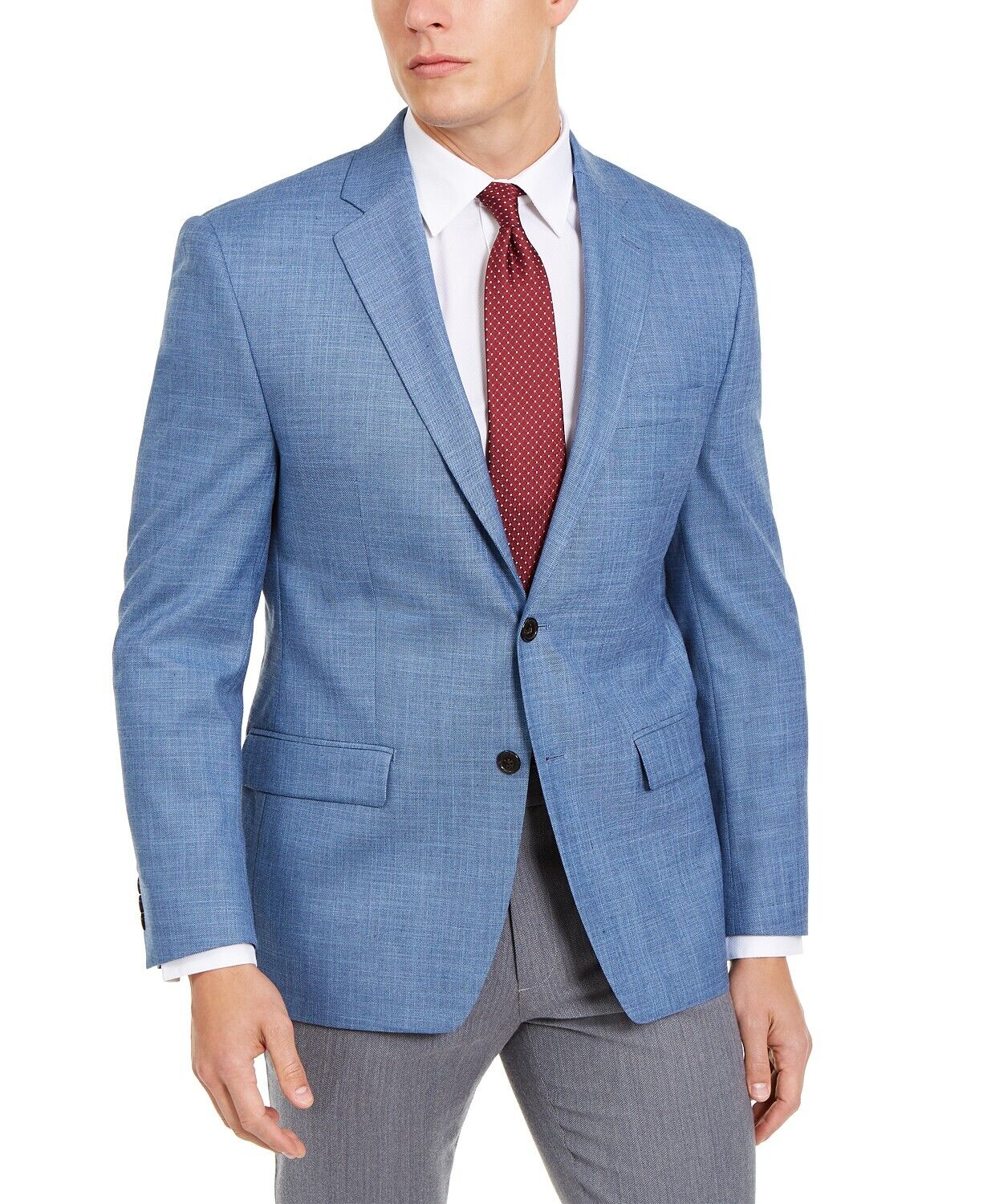Lauren Ralph Lauren Men's Classic-Fit UltraFlex Stretch Sport Coat 36S Blue