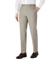 Lauren Ralph Lauren Men's Classic-Fit Plaid Pants 32 x 32 Tan Brown