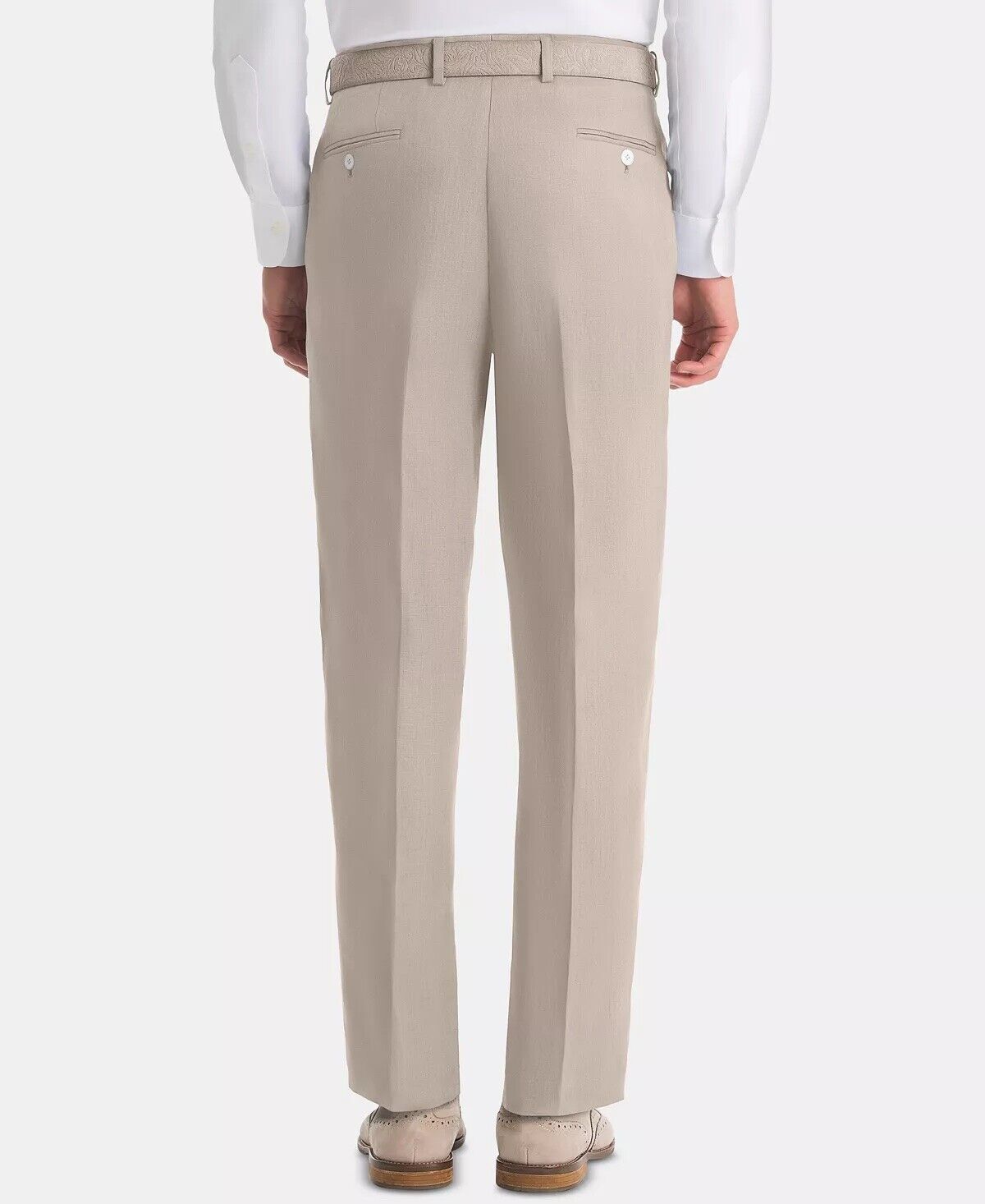Lauren Ralph Lauren Men's UltraFlex Classic-Fit Tan Linen Pants 35 x 30