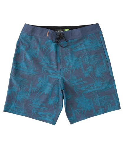 Quicksilver Waterman Island Times Board Shorts Dark Blue 38 Reg
