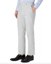 LAUREN RALPH LAUREN Men's Classic-Fit Seersucker Cotton Pants 40 x 30  Blue