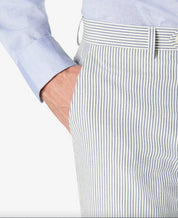 Lauren Ralph Lauren Mens Ultraflex Classic Fit Seersucker Cotton Pants Blue 40 X 30
