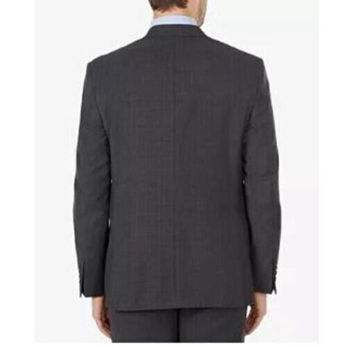 Lauren Ralph Lauren Mens Ultraflex Classic Fit Wool Sport Coat Blazer Grey 44R