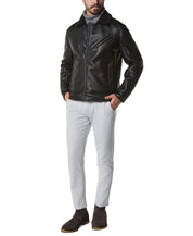 Marc New York Men's Asymmetrical Moto Jacket Faux-Shearling Collar Black 2XL XXL