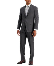 Andrew Marc Mens Slim fit 2 Piece Suit 42 S / 35 Waist Charcoal Grey Stretch