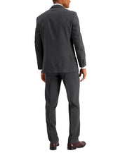 Andrew Marc Mens Slim fit 2 Piece Suit 42 S / 35 Waist Charcoal Grey Stretch