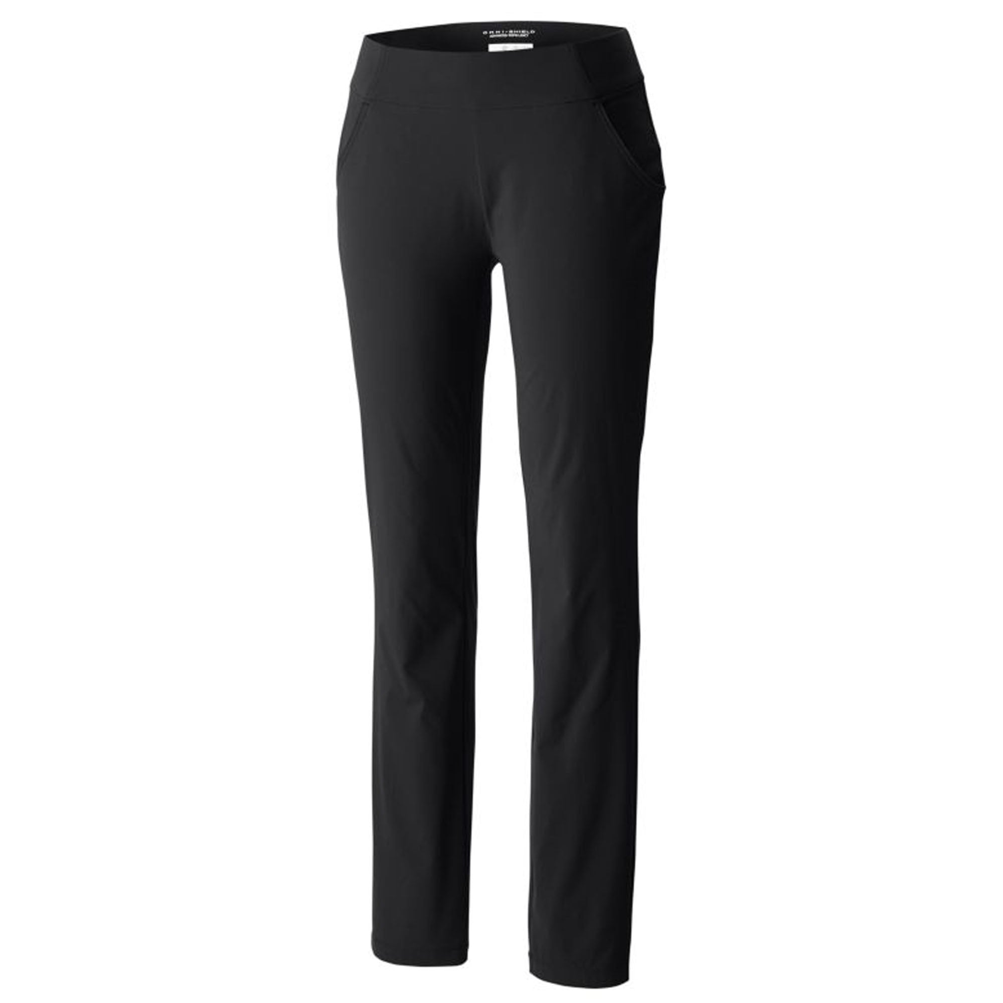 Columbia Women Slim fit Casual Pants Medium / 32 Black Solid Stretch