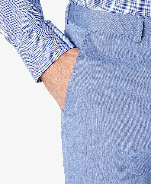 SEAN JOHN Men's Classic-Fit Solid Dress Pants Light Blue 44 X 32