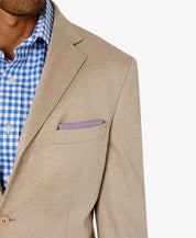 Tallia Men's Slim Fit Knit Suit Jacket Cream Size 36S Sport Coat