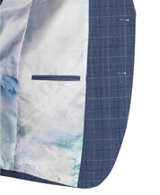 Tallia Men's Slim-Fit Blue Plaid Suit Jacket 36S Sport Coat