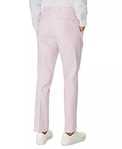 TOMMY HILFIGER Men's Dress Pants Pink 36 X 34 Modern-Fit TH Chambray