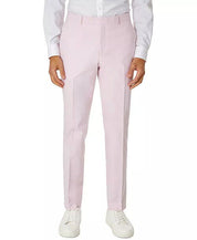 TOMMY HILFIGER Men's Dress Pants Pink 36 X 34 Modern-Fit TH Chambray