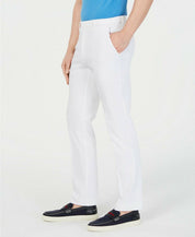 Tommy Hilfiger Modern-Fit TH Flex Stretch Comfort Dress Pants 42 x 30 White