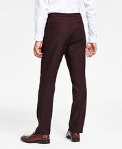 Tommy Hilfiger Men's Th Flex Modern Fit Four Pocket Twill Pants Burgundy Red 38 x 34
