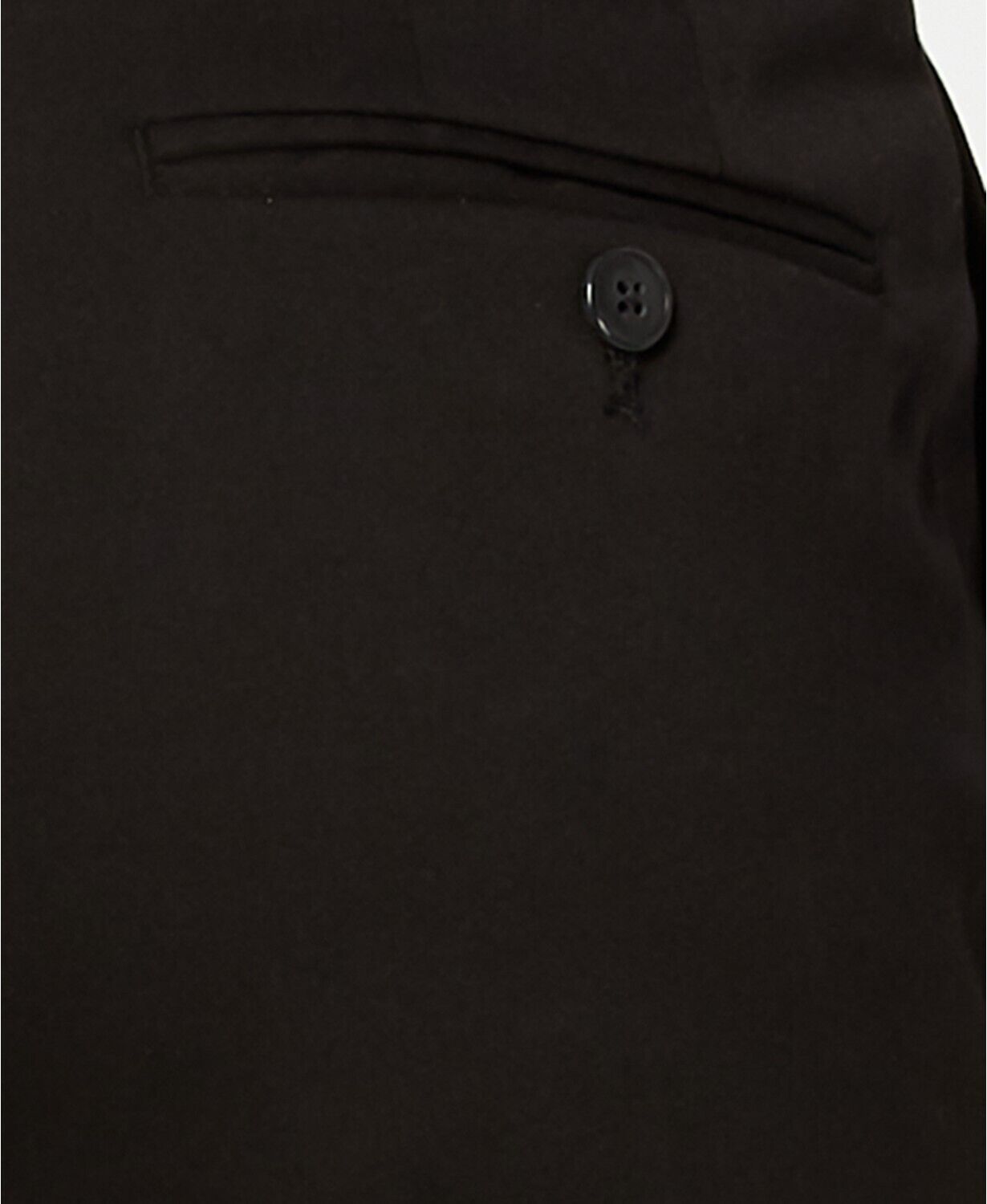 Vince Camuto Mens Slim-fit Stretch Solid Flat Front Dress Pants Black 30 X 32