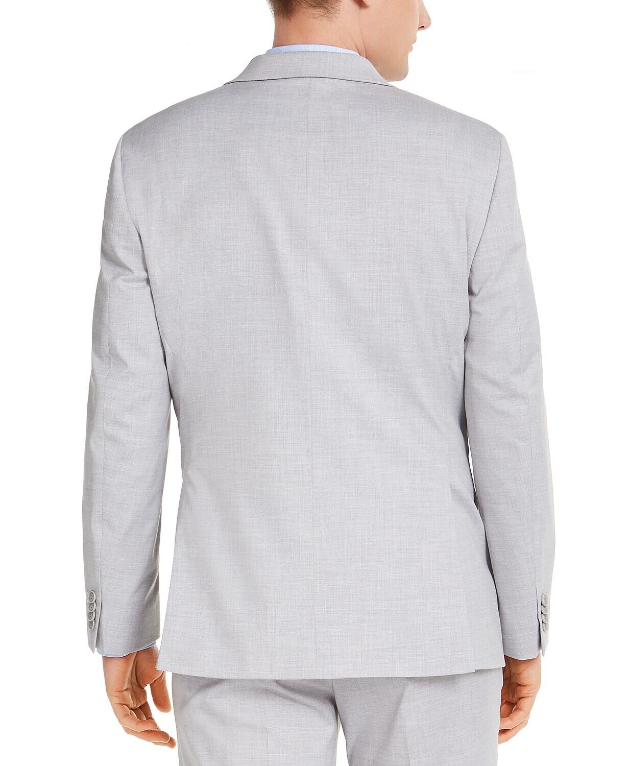 Alfani Men's Classic-Fit Stretch Gray Solid Suit Jacket 38R