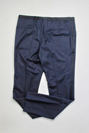 Hugo Boss Men Slim fit Tuxedo Pants 30 / 31 Navy Blue Solid Wool