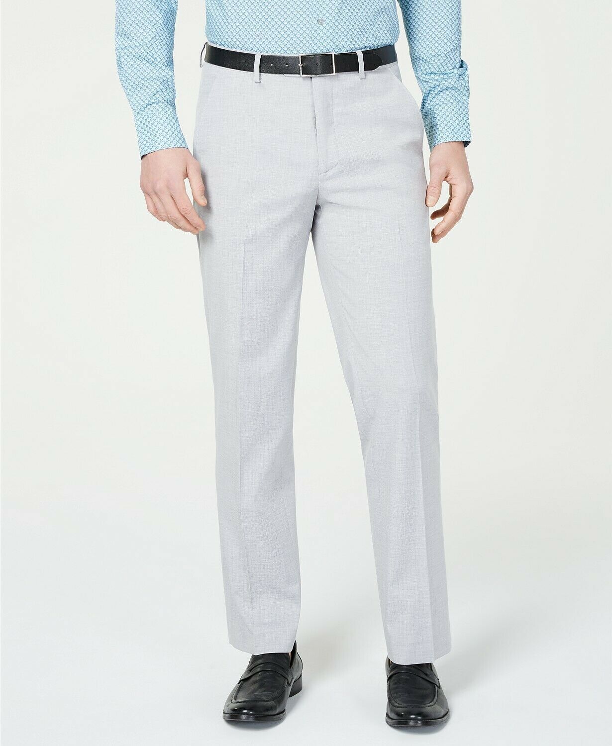 Alfani Slim-Fit Performance Stretch Light Grey Dress Pants 30 x 32
