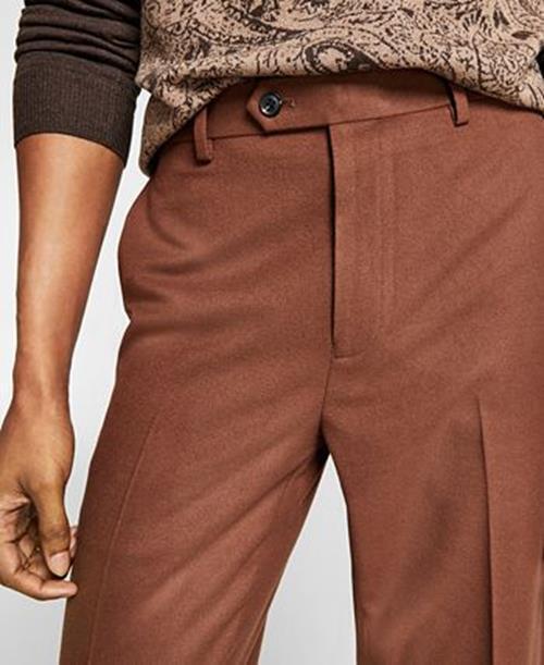 Alfani Men's Slim-Fit Solid Dress Pants 30 X 30 Vicuna Brown