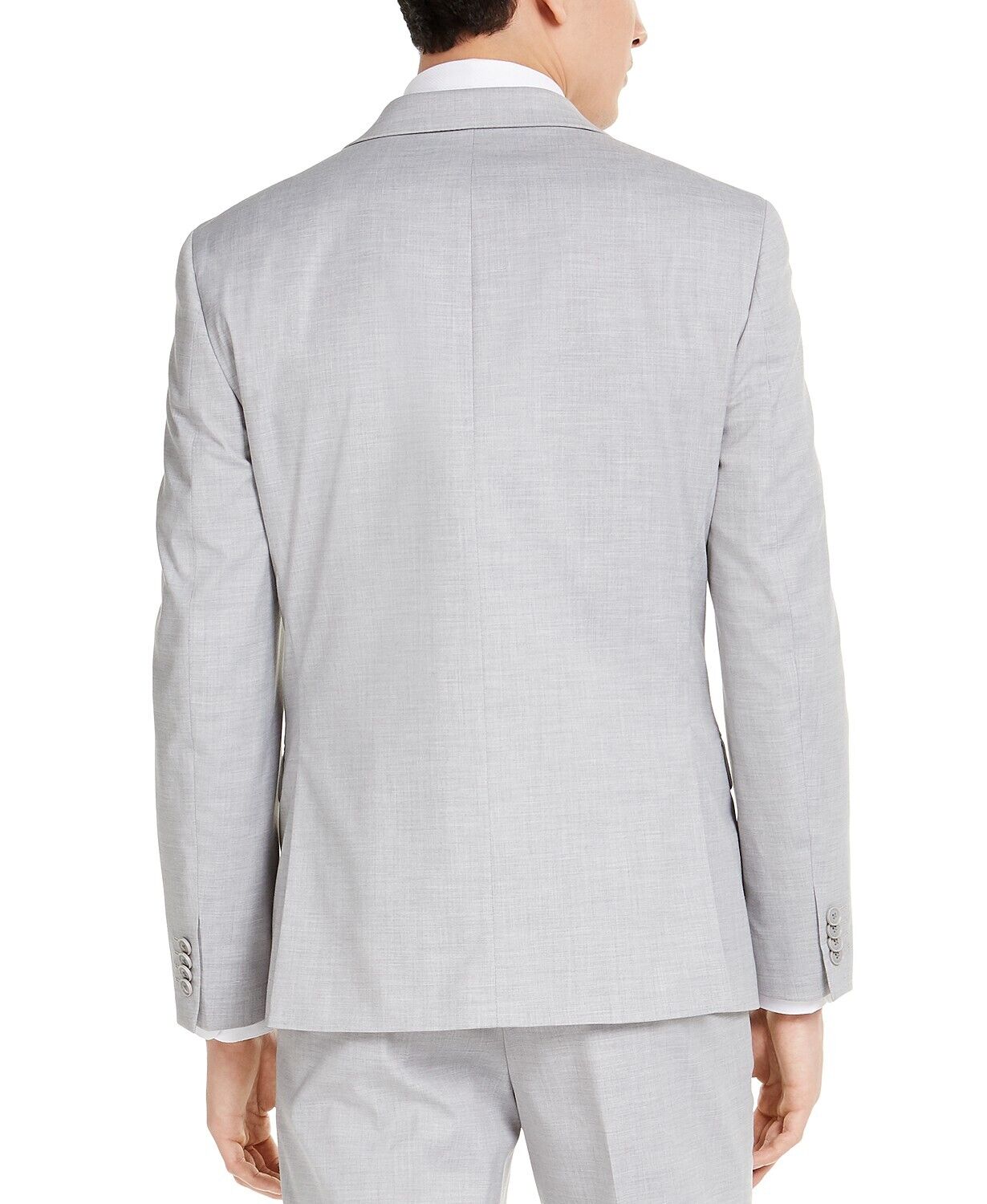 Alfani Men's Slim-Fit Stretch Solid Suit Jacket Light Grey 36S Two Button
