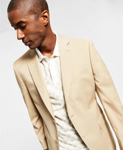Alfani Men's Slim-Fit Stretch Solid Suit Jacket Caramel Brown 42L