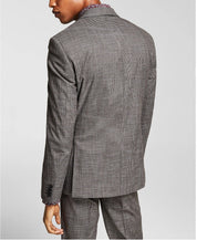 Alfani Men's Slim-Fit Brown Black Mini-Check Suit Jacket 40R