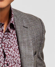 Alfani Men's Slim-Fit Brown Black Mini-Check Suit Jacket 40R