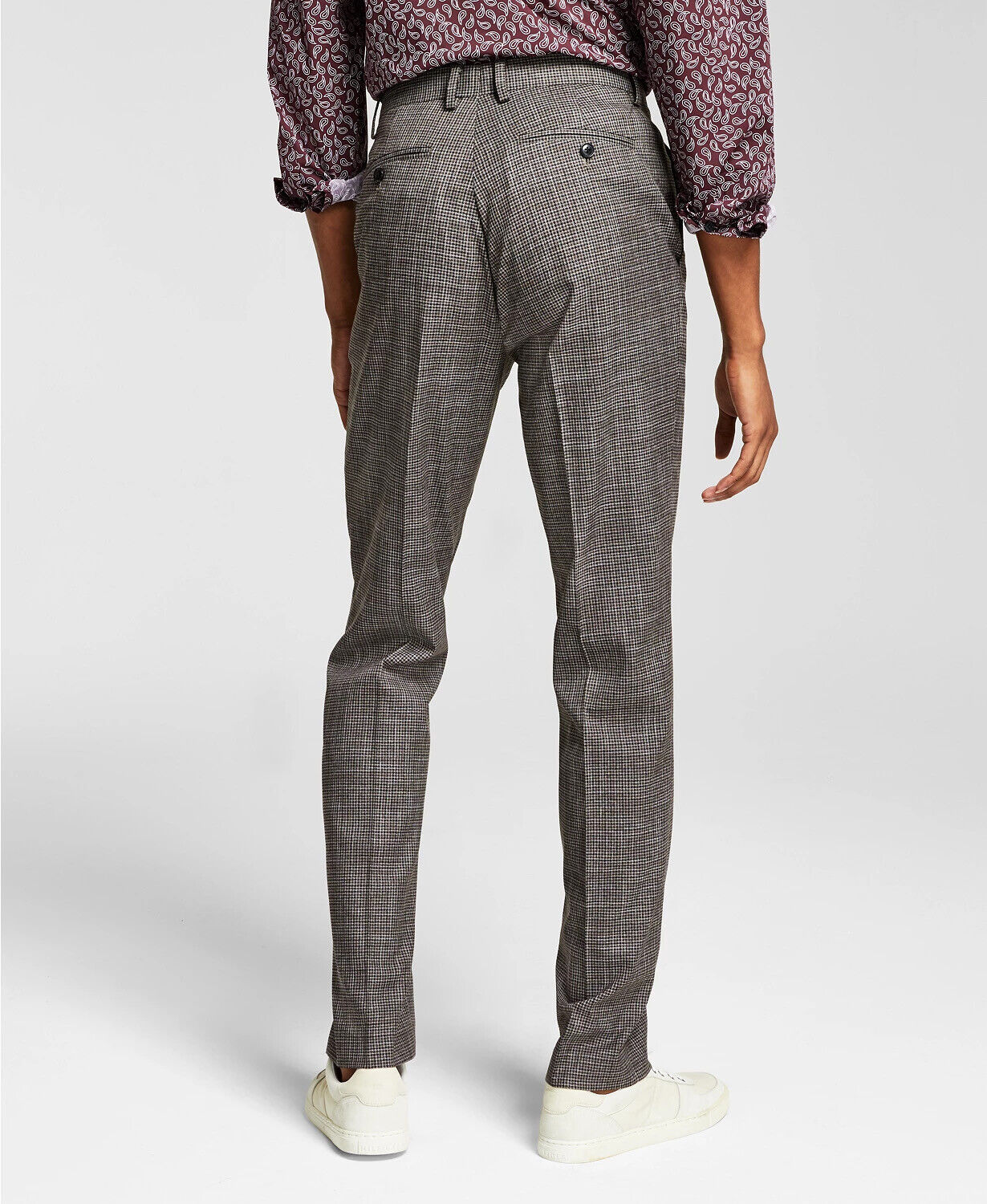 Alfani Men's Slim-Fit Suit Dress Pants Black Brown 30 X 32