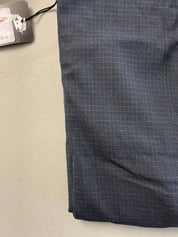 AX Armani Exchange Men's Slim-Fit High Blue Pindot Wool Pant 33 (Unfinished Hem)