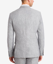 Bar III Men's Slim-Fit Light Grey Chambray Suit Jacket 34S Sport Coat LINEN