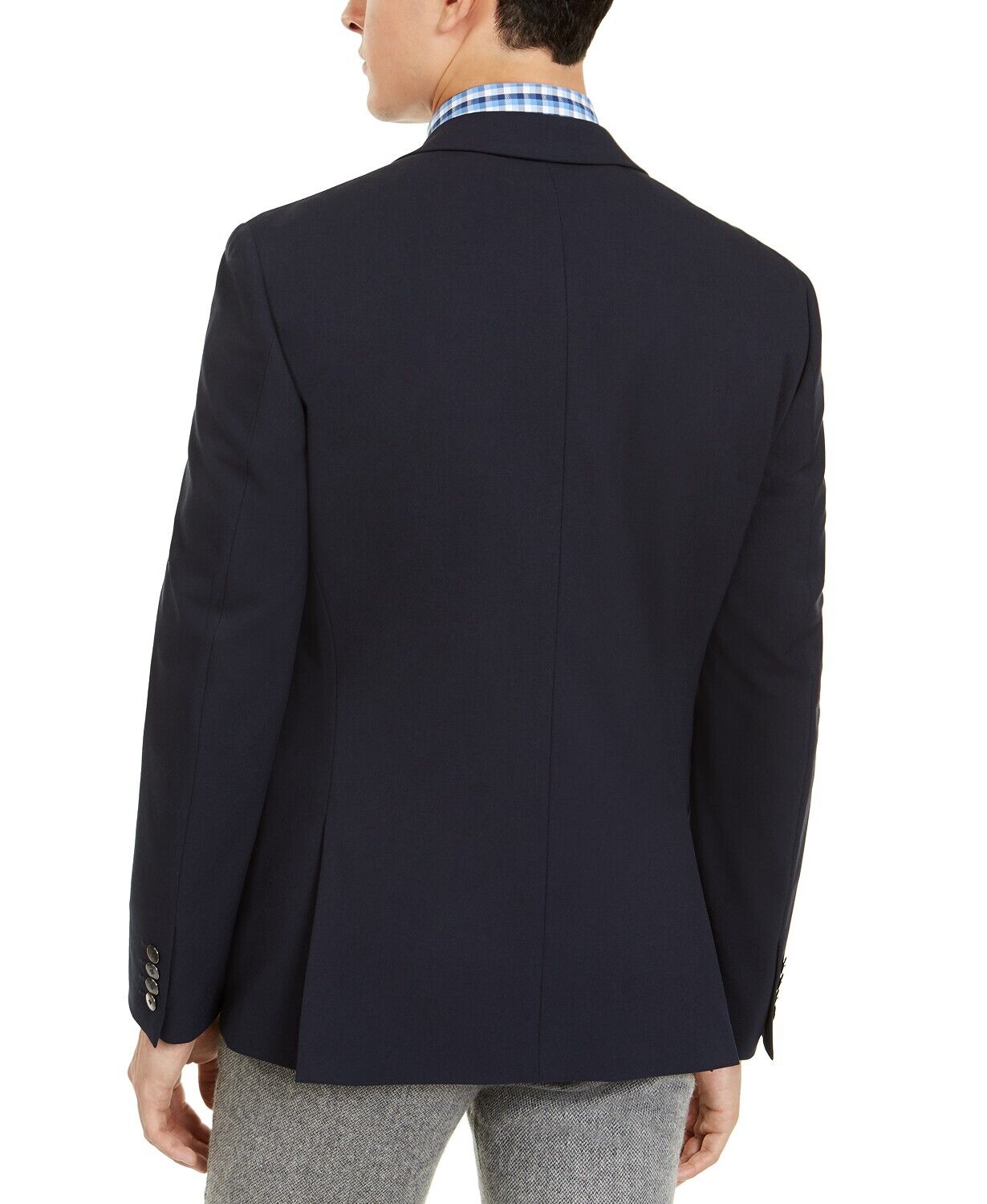 Bar III Men's Skinny Fit Stretch Wrinkle-Resistant Navy Blue Suit Jacket 44L