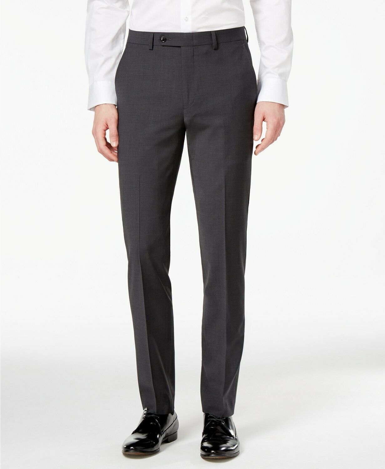 Bar III Skinny Fit Stretch Wrinkle-Resistant Dress Pants 32 x 34 Charcoal