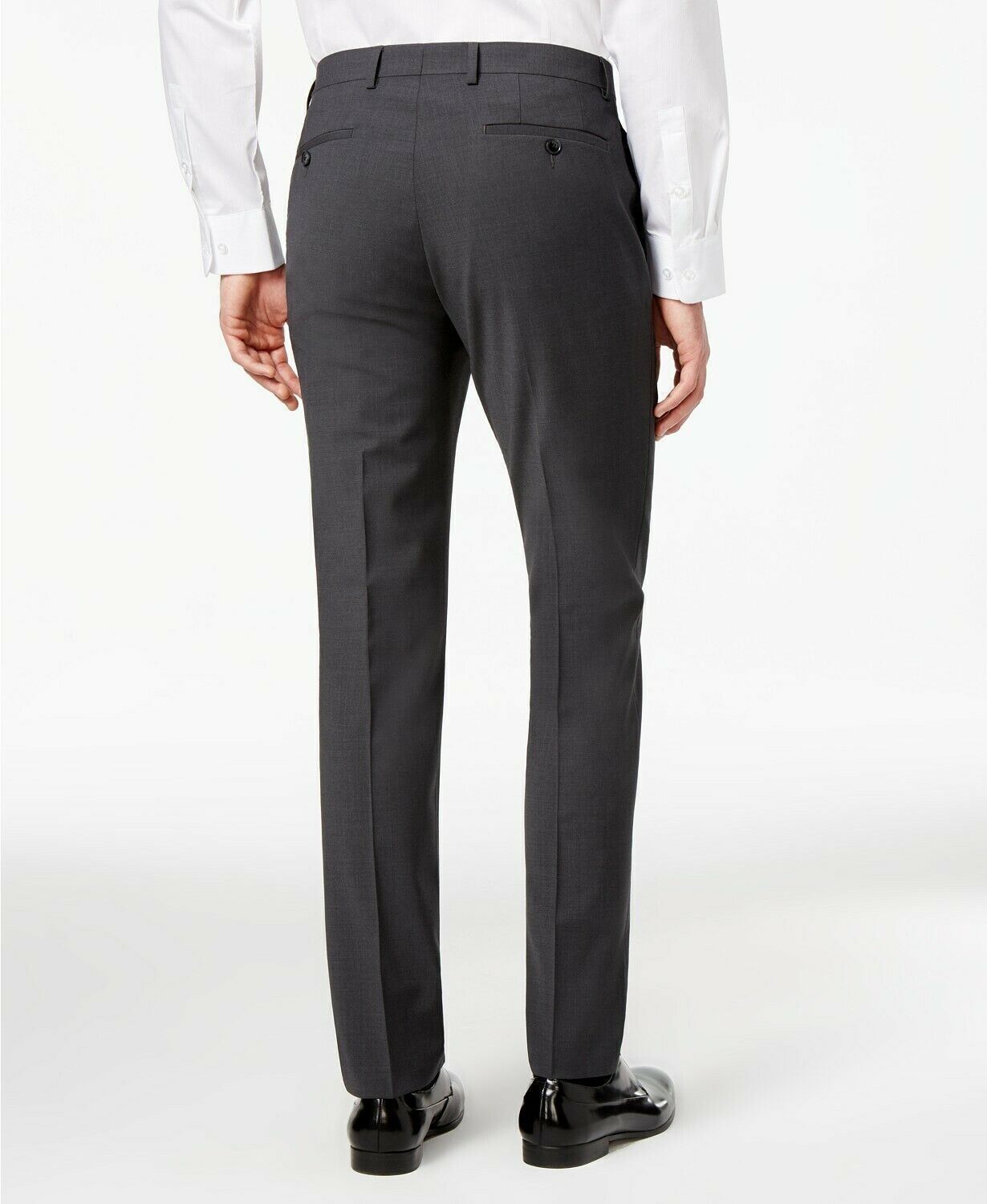 Bar III Skinny Fit Stretch Wrinkle-Resistant Dress Pants 32 x 34 Charcoal