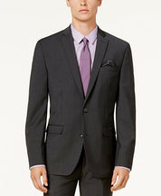Bar III Men's Slim-Fit Active Stretch Suit Jacket 44L Charcoal Dark Gray