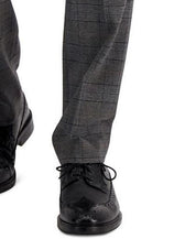 Bar III Men's Slim-Fit Gray & Camel Plaid Dress Pants 30 x 30